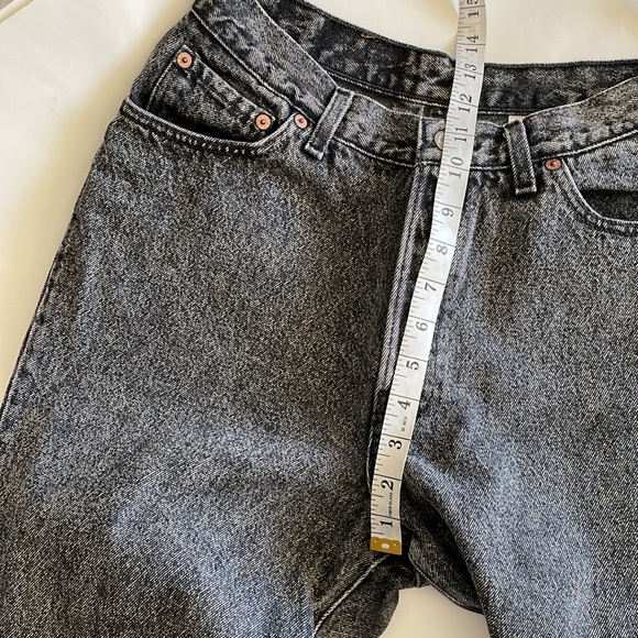 Vintage Levi’s 501 black acid wash Y2K button fly high waisted jeans size 13 J - Picture 10 of 15